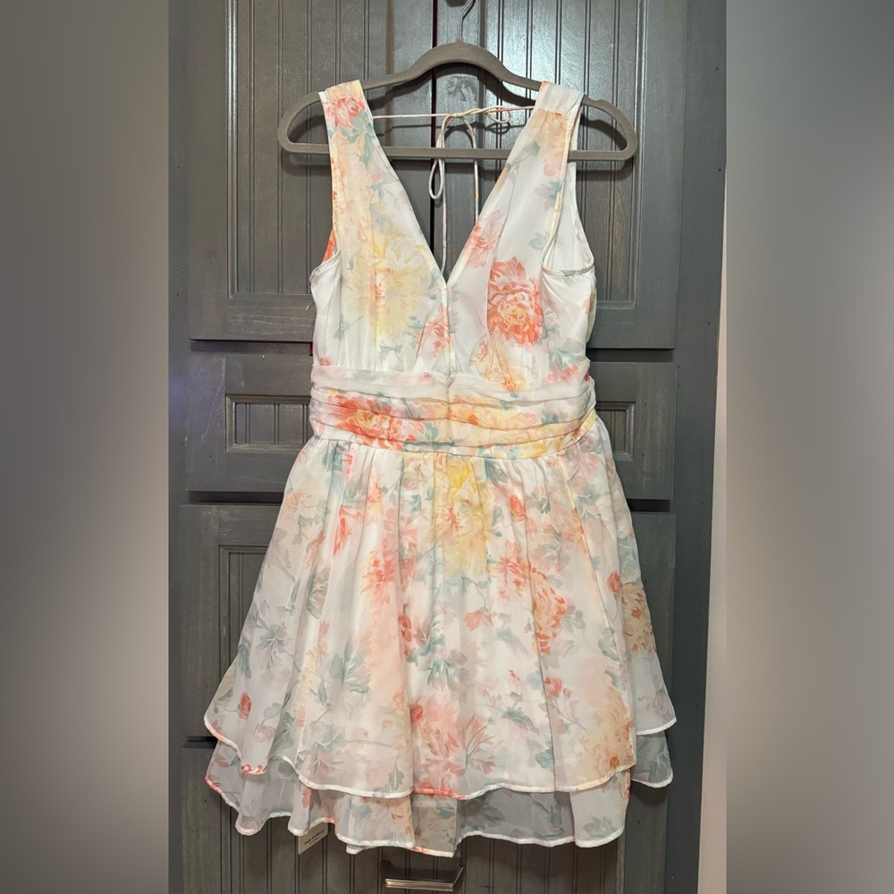 Floral V Neck Abercrombie Dress